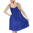 thumbnail image 2 of HAPPY BAY Women's Spaghetti Strap Sleepwear Slip Chemise 1X-2X Aqua-AC67, 2 of 4