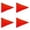 Orange 4PCS, variant on Flag Triangle Flag Reflective Flags Flag Pole Small Flag Red