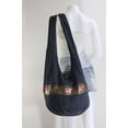 thumbnail image 4 of Black Vintage Elephant Sling Yam Buddha Hippie Hobo Boho Cotton Crossbody Shoulder Bag Purseg HGA10, 4 of 4