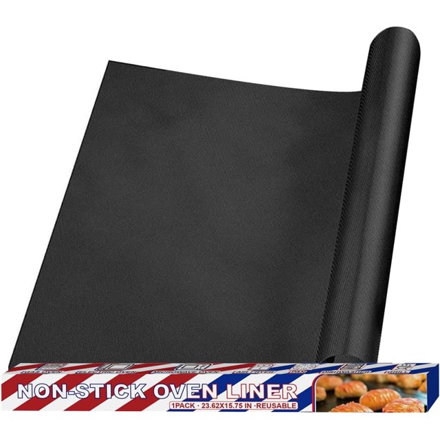 Revestimientos para horno, tapetes antiadherentes para hornos eléctricos y de gas, revestimientos reutilizables para freidoras de aire, bandejas resistentes para horno, bandejas para asar, bandejas