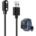 thumbnail image 1 of ccwonima [2 Pack] for BOOOMIC IDW25 Smart Watch Charger, Magnetic Replacement USB Charging Cable Compatible with BOOOMIC IDW25 Smart Watch Accessories(Black), 1 of 1