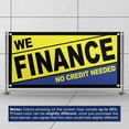 thumbnail image 3 of We Finance No Credit Needed Banner 13 oz Heavy Duty Vinyl Easy Payments Sign We Finance Vinyl Banner Multiple Sizes & Colors Outdoor/Indoor Single-Sided with Metal Grommets (4x10 ft, Bk & Ye & Bl), 3 of 6