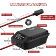 thumbnail image 3 of 20V to 12V Step Down Converter for Craftsman 20V Power Wheels Battery Adapter&Cigarette Lighter Adapter,DC 12V(5-13V) Buck Converter Regulator, Voltage Reducer Transformer for DIY RC Toy Car Tool, 3 of 9