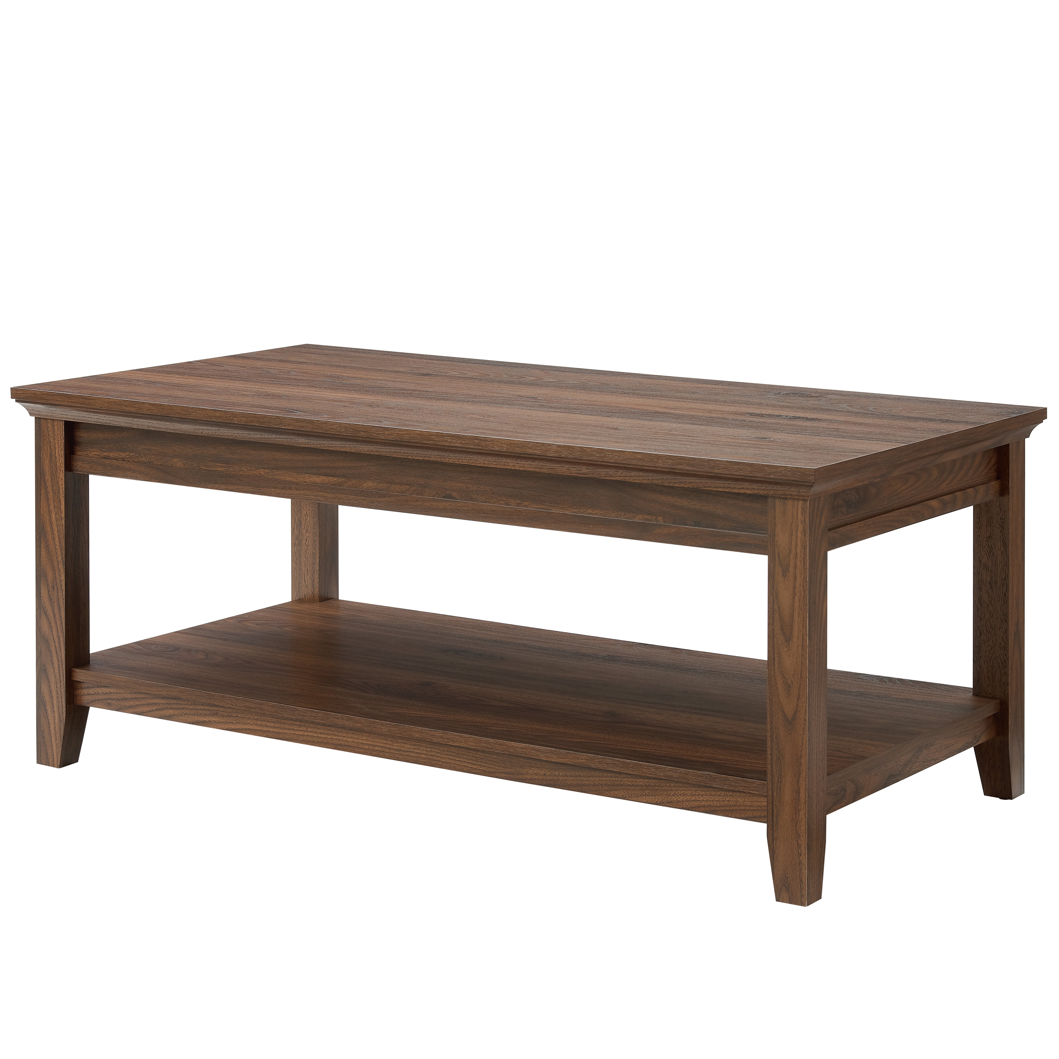 Mainstays Traditional Coffee Table, Walnut Finish