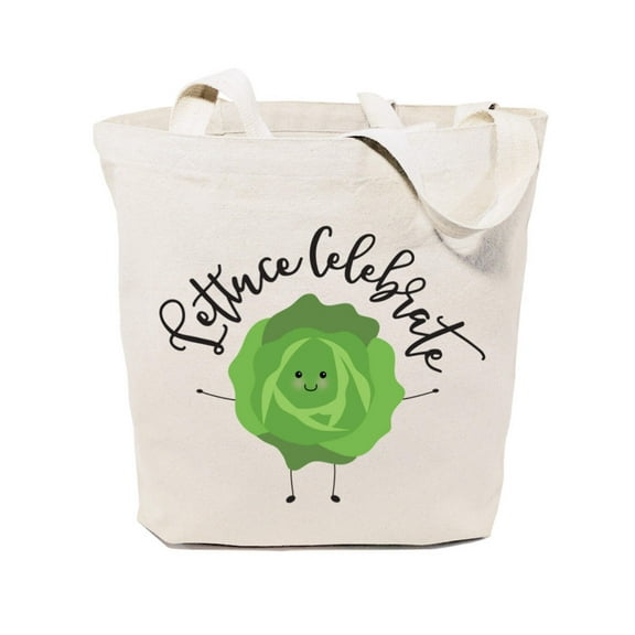 Lettuce Celebrate Cotton Canvas Tote Bag