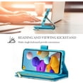 thumbnail image 3 of Samsung Galaxy A53 5G Series Premium Vintage Leather Magnetic Closure Zipper Pocket Wallet Case, 3 of 14