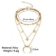 thumbnail image 4 of Collar para mujer, joyería para mujer, joyería para mujer y popular collar multicapa de cuentas redondas geométricas de aleación., 4 of 5