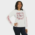 thumbnail image 4 of Women's WEAR by Erin Andrews  White Kansas City Chiefs Graphic Waffle Long-Sleeve T-Shirt, 4 of 4