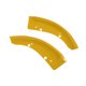 thumbnail image 3 of protectores divisores de labios de parachoques delantero de repuesto para Dodge Challenger Scat Pack SRT 2015-2020 amarillo, 3 of 5