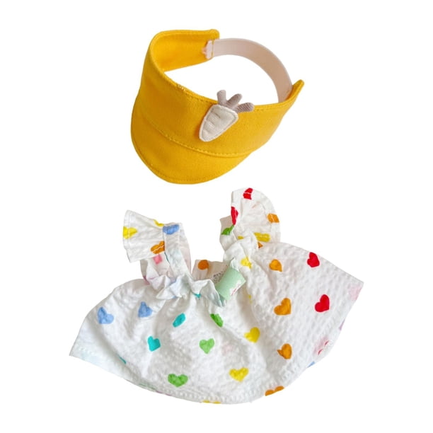 Ropa de peluche de pato de 15 cm, ropa de animales de peluche, ropa decorativa de dibujos animados cómoda Estilo C