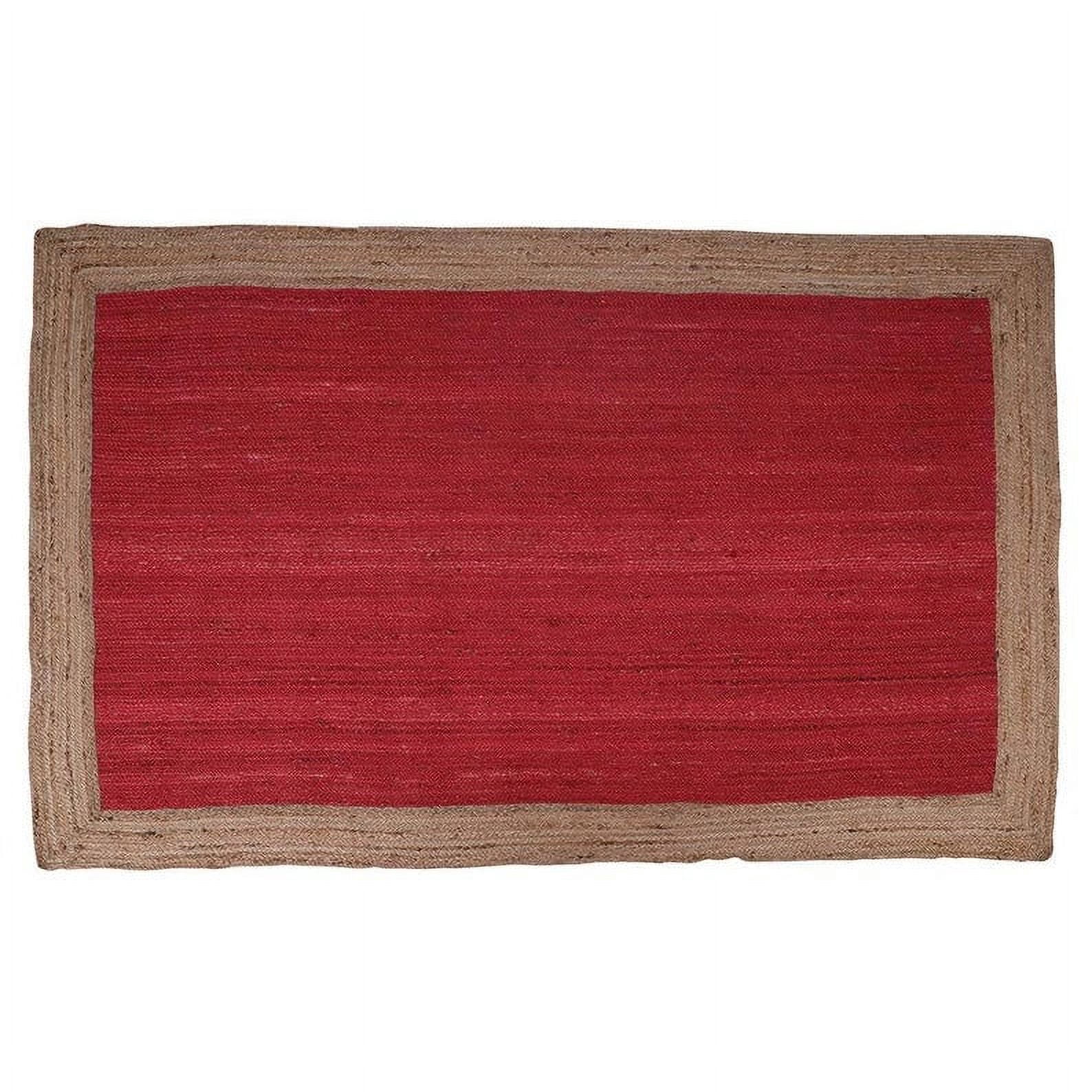 Gahilot International Braided Hemp Rug Border Jute Area Rug