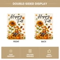 thumbnail image 6 of Sm:)e Fall Garden Flag 12x18 Inch Double Sided - Seasonal Decorative Flag Rustic Autumn Outdoor Yard Decor, Sunflower Maple Leaves and Scarecrow, 6 of 7