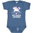 thumbnail image 3 of Inktastic My Nana Loves Me Unicorn Girls Baby Bodysuit, 3 of 5