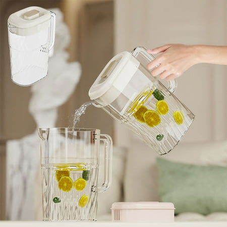 

JingChun Clearance Under $2.00 Cooler Water Bottle 2500ML Field Use Large Capacity Ice Water Drink Bucket Fruit Tea Bucket Refrigerator Cold Water Bottle