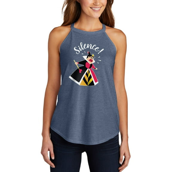 Alice In Wonderland - Queen of Hearts - Juniors High Neck Tank Top