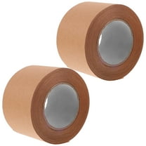 LULULION 2 Rolls of Brown Kraft Paper Roll Tape Light Brown for Sealing and Simple Design