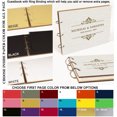thumbnail image 6 of Darling Souvenir Personalized Engraved Laser Cut Wedding Guest Book Wooden Cover Sign-in Book Registry Guestbook Scrapbook-B7, 6 of 7