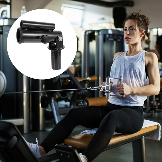 OULII T Bar Row 1Set for Arm Exercise Equipment in Black 18.5x3.7x2.6in