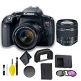 thumbnail image 5 of Kit bÃ¡sico de cÃ¡mara DSLR Canon EOS Rebel T7i con lente de 18-55 mm (modelo internacional) Canon 1894C002, 5 of 5