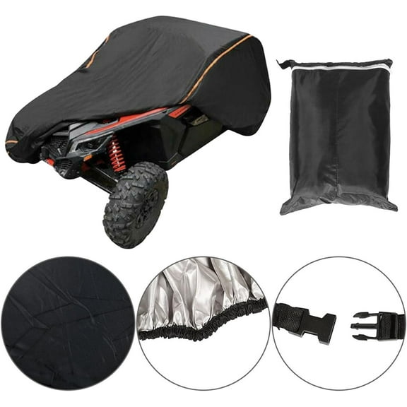 PET-U UTV For Can Am Maverick X3 RS 15-21 Cover Storage Waterproof w/ Relective Strip