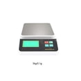 thumbnail image 4 of Riwesomey Digital de 6kg, 0,5g/3kg, 0,1g, peso recargable, alta precisión, resistente al agua, para hornear, cocinar, Steelyard, herramientas de Medidores de medidas dimensionales 3 kg/0.1 g Riwesomey TO010307-01B, 4 of 6
