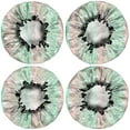 thumbnail image 2 of Shower Caps,Cartoon Unicorn Rainbow Cloud Moon Waterproof Shower Cap for Women 4 Pieces,Double Reusable Hair Cover for Shower PEVA Elastic Stretch Hem, 2 of 7