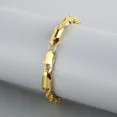 thumbnail image 2 of Pulseras de cadena de cuerda para hombres y mujeres, oro de 18k, Plata de Ley 925, 4MM, regalos de fiesta de boda, 20cm, 8 pulgadas, gran oferta, 2 of 2