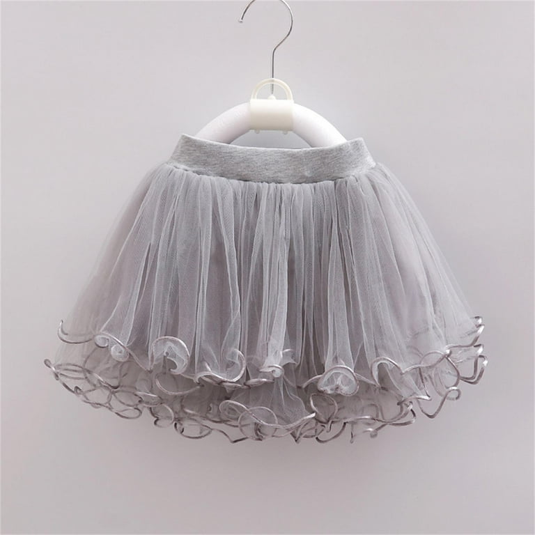 WOYY Infant Girls Mesh Tutu Skirt Birthday Party Princess Tulle