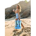 thumbnail image 5 of Neotimely Mesh Beach Bag Picnic Storage Tote Bag with Detachable Zippered Insulated Cooler Bag Waterproof Sandproof Beach Tote Bag for Picnic Travel Pool Beach Large Zippered High Capacity（Blue）, 5 of 7