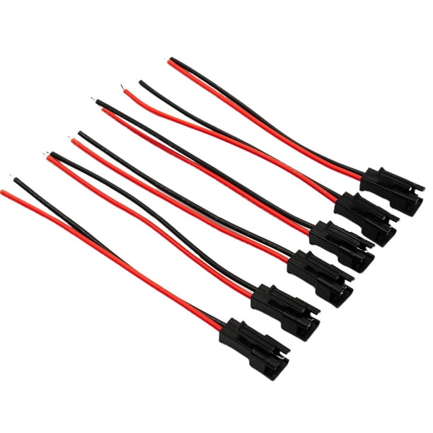 20 paires 22 AWG JST connecteur 2 broches mâle femelle connecteur câble fil pour bande de lampe à LED RC jouets batterie 10/20 cm  26