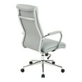 thumbnail image 4 of High Back Manager's Chair with Dillon Steel Gray Fabric and Chrome Base, 4 of 8