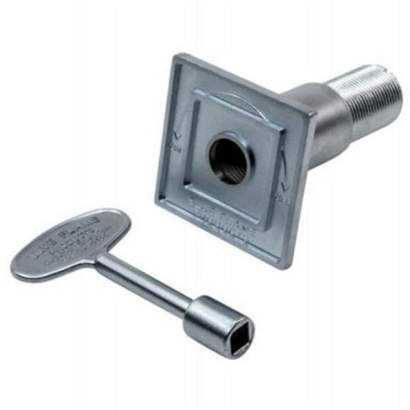 Canterbury Enterprises 115665 3 in. Universal Square Flange & Key, Satin Chrome - Pack of 12 - 2 Piece