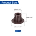 thumbnail image 2 of Uxcell 2000Pcs Screw Hole Plugs, 5mm(3/16") Dia Button Plugs Snap in Locking Hole Covers Flush Type Caps, Brown, 2 of 6