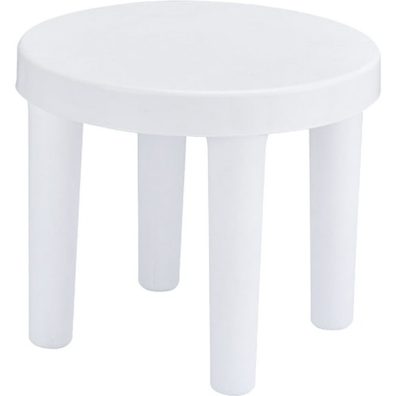 LITINKIMI Kids Stools For Bathroom White Plastic 1Set