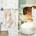 thumbnail image 7 of Yayeee 100% Cotton Hand Towels for Bathroom 16" x 28" Soft Absorbent Kitchen Towel, Colorful Watercolor Seashells, 7 of 7