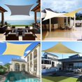 thumbnail image 3 of 2x2m Rectangular Shade Sail, Garden Patio Shade Sail, Sun Shade Sail With Rope, Canopy Waterproof Uv Protection, For Outdoor Camping Pool -Bomveson, 3 of 5