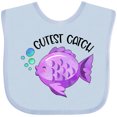 thumbnail image 3 of Inktastic Cutest Catch Cute Purple Fish Boys or Girls Baby Bib, 3 of 4