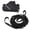 Black, variant on YAHHU Bicycle Tow Rope Set MTB Trailer Pull Behind Strap for Family Outdoor Riding Black [cite: 32]