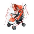 thumbnail image 3 of Furniture protectors Baby Stroller Rain Cover Windproof Umbrella Car Rain Cover EVA Friendly Rain Cover, 3 of 5