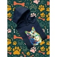 thumbnail image 3 of Colorful Welsh Corgi Walking Hoodie Men -Image by Shutterstock, Male Small, 3 of 4
