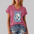 thumbnail image 2 of Dolly Memorial T-Shirt, Parton Country Music Tee Women O-Neck Casual T Shirt Short Sleeve Tee, 2 of 5