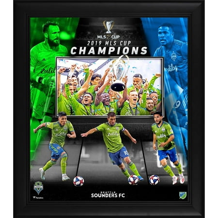 Seattle Sounders FC 2019 MLS Cup Champions Framed 15" x 17" Collage