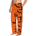 thumbnail image 6 of Gukieu Halloween Bats Print Men's Home Trousers, Elastic Drawstring Home Pajamas Clothing Suitable for Adult Men-Small, 6 of 6