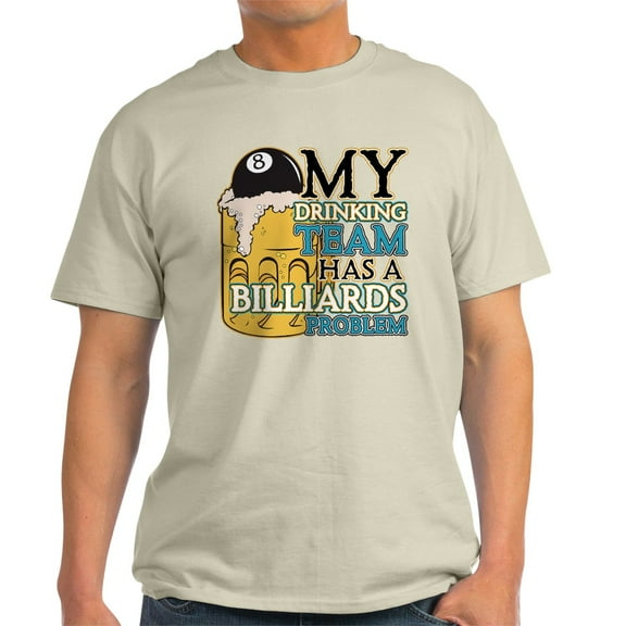 CafePress - Billiards Drinking Team Light T Shirt - Men's Classic Graphic T-Shirt
