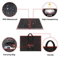 thumbnail image 3 of DOKIO Kit de panel solar plegable portátil de 110 W 18 V (21 x 28 pulgadas, 5,9 lb), controlador solar 2 salidas USB para cargar baterías de 12 V/estación de energía (AGM, Lifepo4) Rv Camping Trailer, 3 of 5