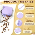 thumbnail image 3 of Uxcell Dog Treat Pouch for Training, Silicone Treat Pouches Portable Dog Bag with Zipper Pocket Size (Purple, 2 Pcs), Intended for Pet Training / Walking / Travel, 3 of 7