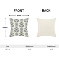 thumbnail image 5 of Vintage Floral Pillow Covers 18 x 18 Inch Set of 2 Retro Boho Brown Flower Decor Throw Pillows Rustic Indoor Outdoor Farmhouse Linen Decorative Pillowcases for Couch Bed Sofa, 5 of 6