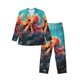 thumbnail image 1 of Fotbe Underwater Plant Octopus Pijama de Hombre con Estampado de Manga Larga, Conjunto de 2 Piezas, Ropa de Dormir Suave y Cómoda con Bolsillos-Large, 1 of 7