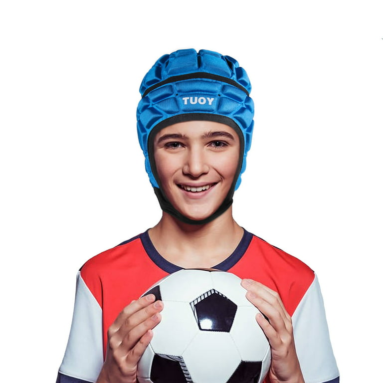TUOY Kid Youth Soft Football Helmet Flag Football Helmet Pad Headgear  Protection Head Guard for Rugby 