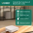 thumbnail image 2 of Yamiry WiFi Gateway para cerradura inteligente YR01 con manija, compatible con la aplicación Nice Digi, cerradura de puerta de entrada sin llave con control remoto, compatible con Alexa para control d, 2 of 5